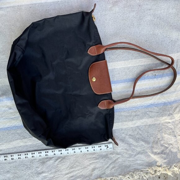 LONGCHAMP "Le Pliage - 'Shopping' - Modele Depose" - 11" height VVGUC - Picture 8 of 16